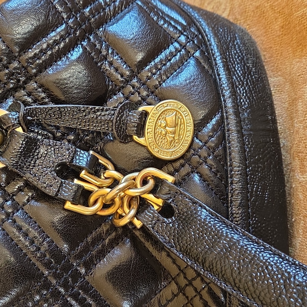 Brahmin Amy Rivington Black Leather Quilted Handbag - Picture 3 of 9